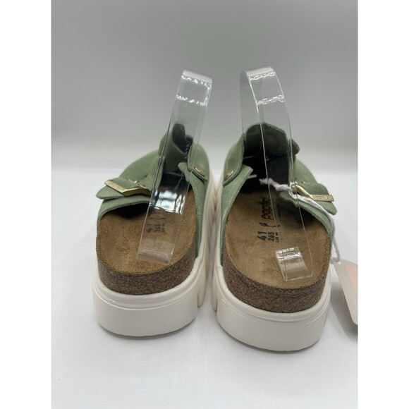 Birkenstock Boston Clogs Shoes Green Chunky Unisex Comfy Vacay 41 EU 10 US New - Picture 5 of 8